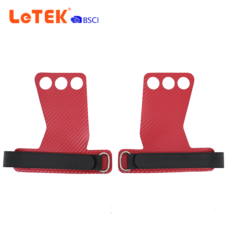 2 Fingers Gymnastics Weightlifting Leather Grips