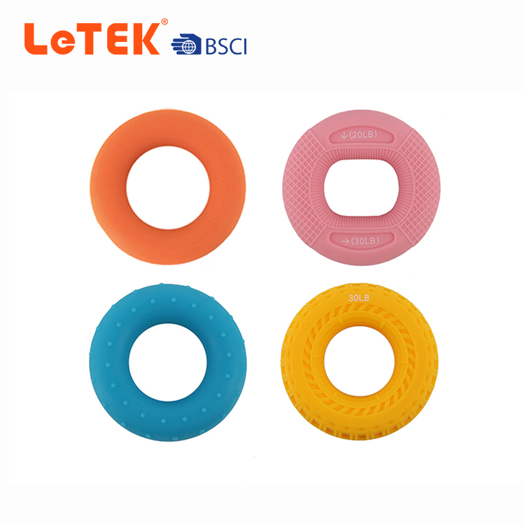 Fitness Hand Strength Finger Exercise Silicone Grip Ring